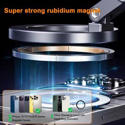 Magnetic Phone Holder Stand With Vacuum Suction Foldable And Rotating 2
