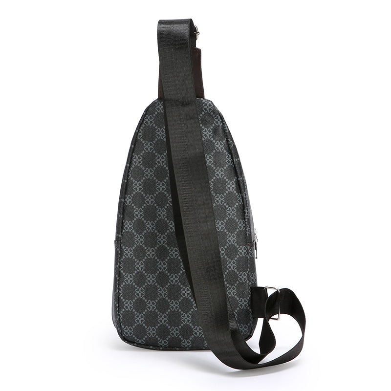 Multi-Pocket Crossbody, Casual Messenger Bag, Chest Bag with Port & Earphone, Shoulder Bag Lightweight