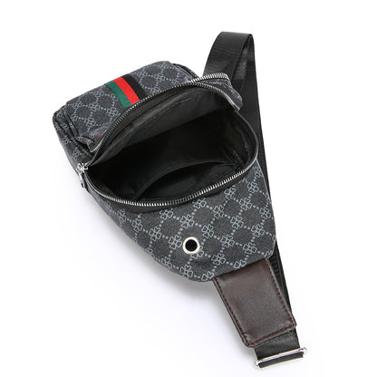 Multi-Pocket Crossbody, Casual Messenger Bag, Chest Bag with Port & Earphone, Shoulder Bag Lightweight