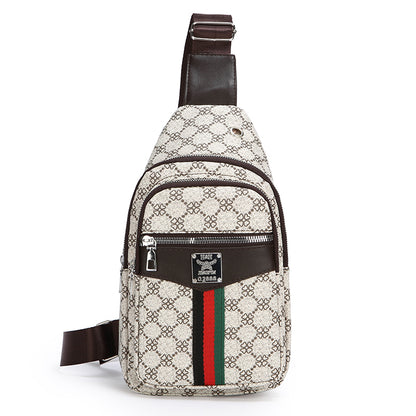 Multi-Pocket Crossbody, Casual Messenger Bag, Chest Bag with Port & Earphone, Shoulder Bag Lightweight