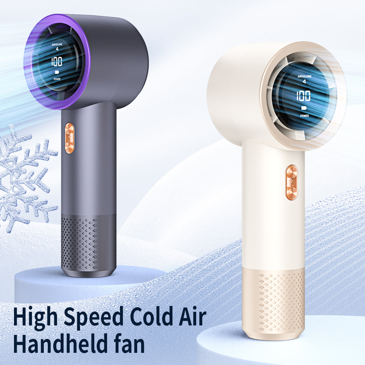 Handheld High Speed Fan Mini Portable Air Conditioner Six Fans Adjustment Cooling Device 1