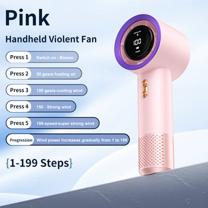 Handheld High Speed Fan Mini Portable Air Conditioner Six Fans Adjustment Cooling Device 6