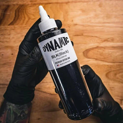 Triple-Black 240 ml High-Pigment Tattoo Ink – Ultimate 8 oz Dark Body Art Pigment
