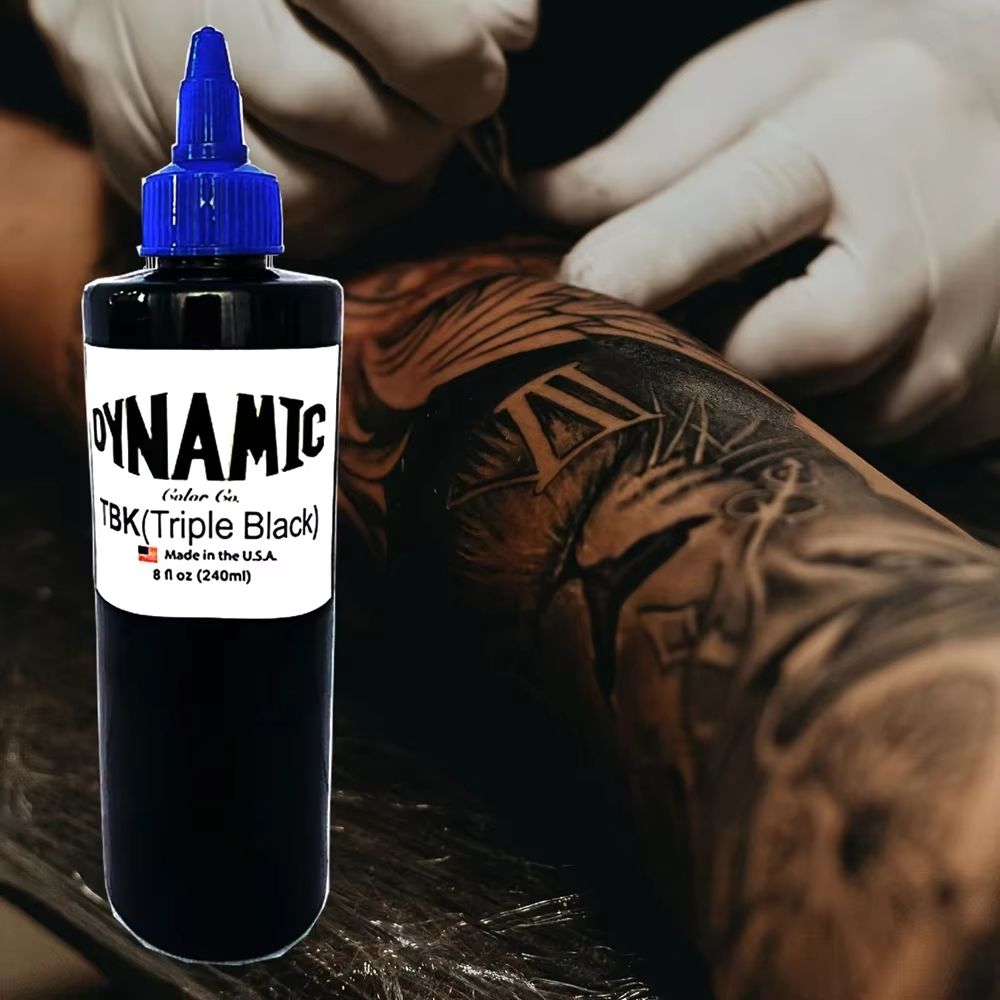 TripleBlack 240 Ml HighPigment Tattoo Ink  Ultimate 8 Oz Dark Body Art Pigment 1