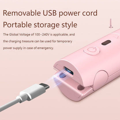 Portable Dualuse Hair Curling Straightener Mini Curling Splint Women Ceramic Straightening Styling  4
