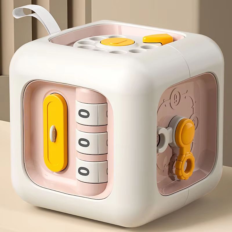 SkillCube 6in1 Montessori Sensory  FineMotor Busy Board Cube  Educational Toy For Boys  Girls 7
