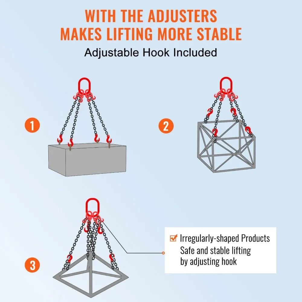 Engine Chain Hoist Lifts Lifting Sling Chains Lifting Chains With Hooks Engine Lift Chain With Adju 4