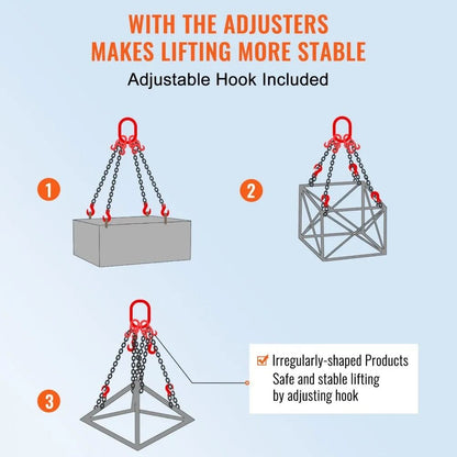 Engine Chain Hoist Lifts Lifting Sling Chains Lifting Chains With Hooks Engine Lift Chain With Adju 4