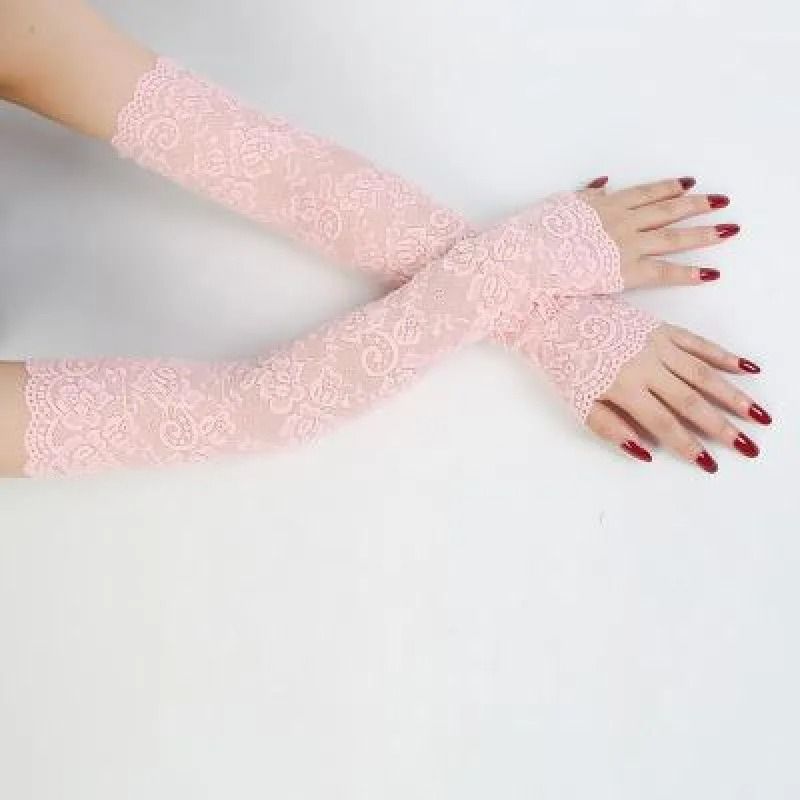 Summer Ice Silk Arm Sleeves For Women 9