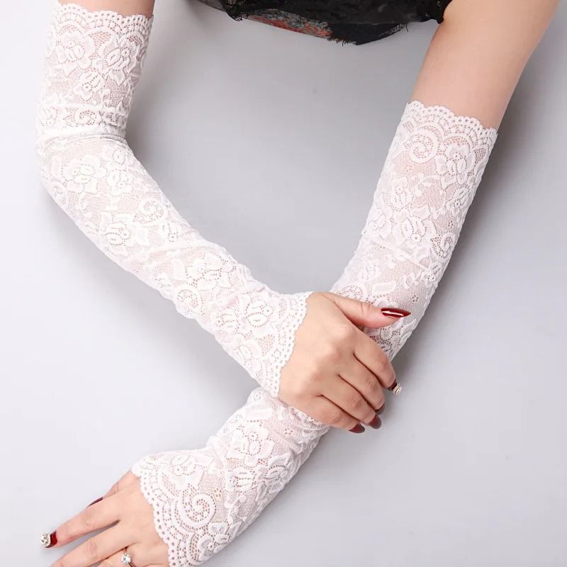 Summer Ice Silk Arm Sleeves For Women 10