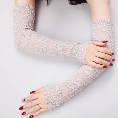 Summer Ice Silk Arm Sleeves For Women 7