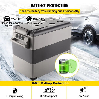 Dual Zone Portable Freezer Car Refrigerator Freezer Fridge Cooler With DC And AC Cooler 2