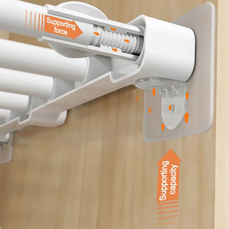 Sticky Kitchen Cabinet Divider Brackets, Anti Side Slip Layer Support Brackets, Wardrobe Divider Brackets Non Marking