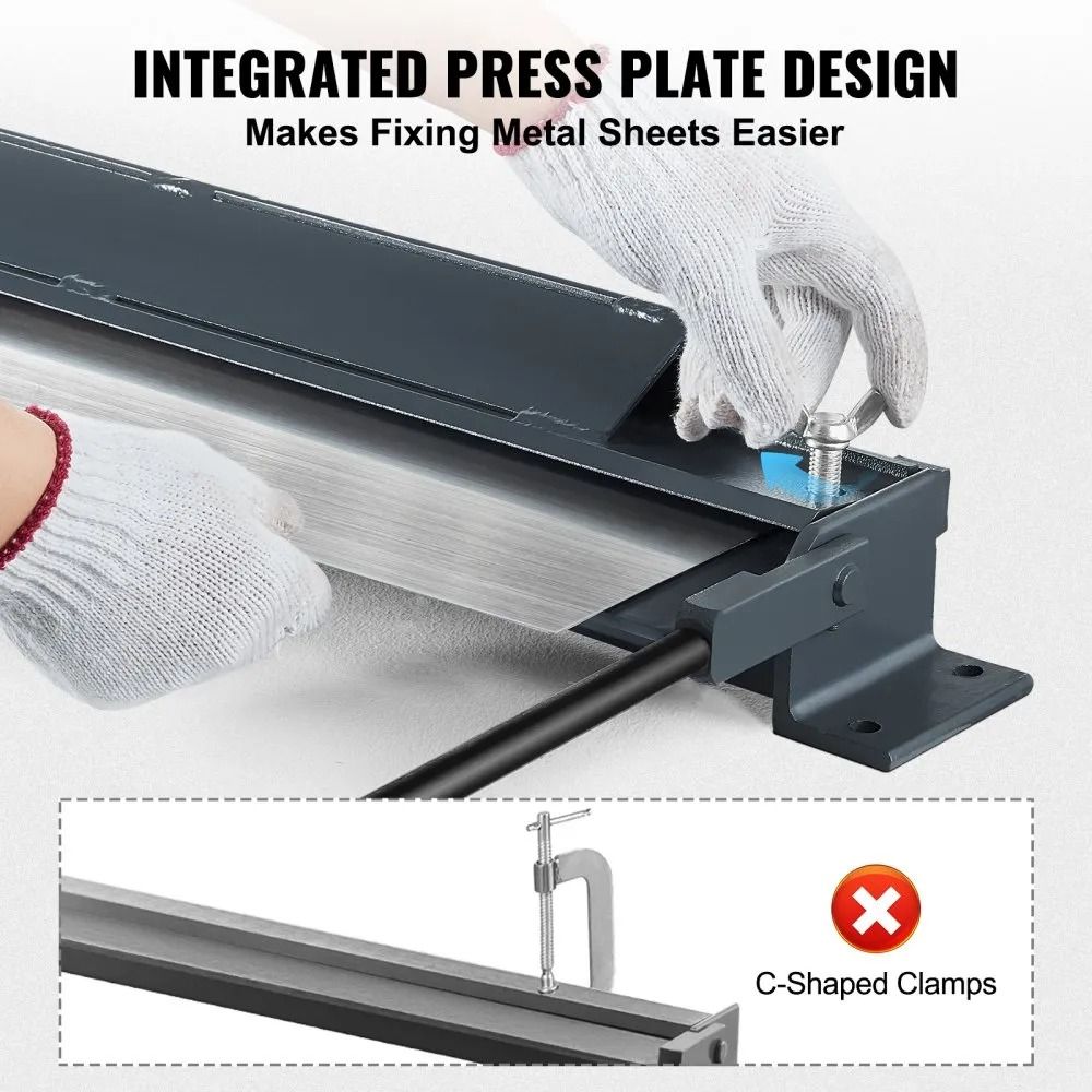 Sheet Metal Bending Brake Box And Pan Brake Portable Mini Metal Bender With Gauge Low Carbon Steel 2