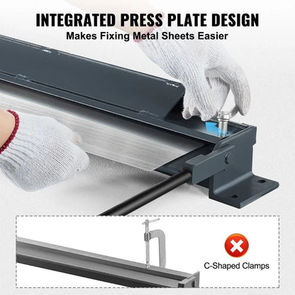 Sheet Metal Bending Brake Box And Pan Brake Portable Mini Metal Bender With Gauge Low Carbon Steel 2