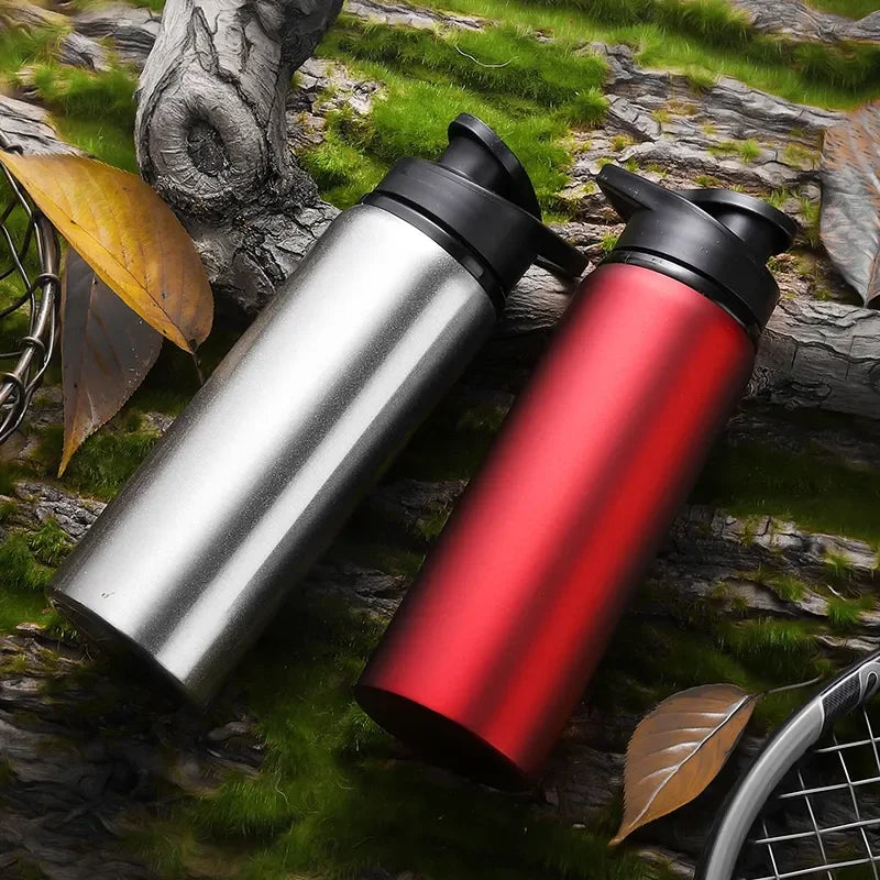 Metal Leak Proof Portable Water Bottle Reusable Outdoor Sports Cup Cycling Hiking Gym Travel Hallow 7