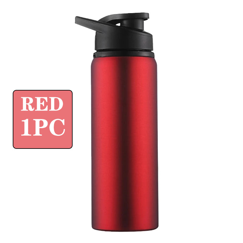 Metal Leak Proof Portable Water Bottle Reusable Outdoor Sports Cup Cycling Hiking Gym Travel Hallow 5