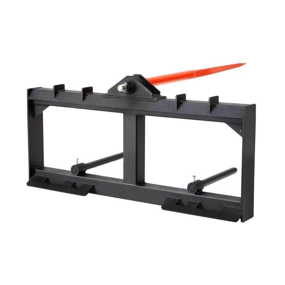 Bale Spears High Loading Capacity Hay Spear Skid Steer Loader Tractor Attachment Quick Attach Spike 7