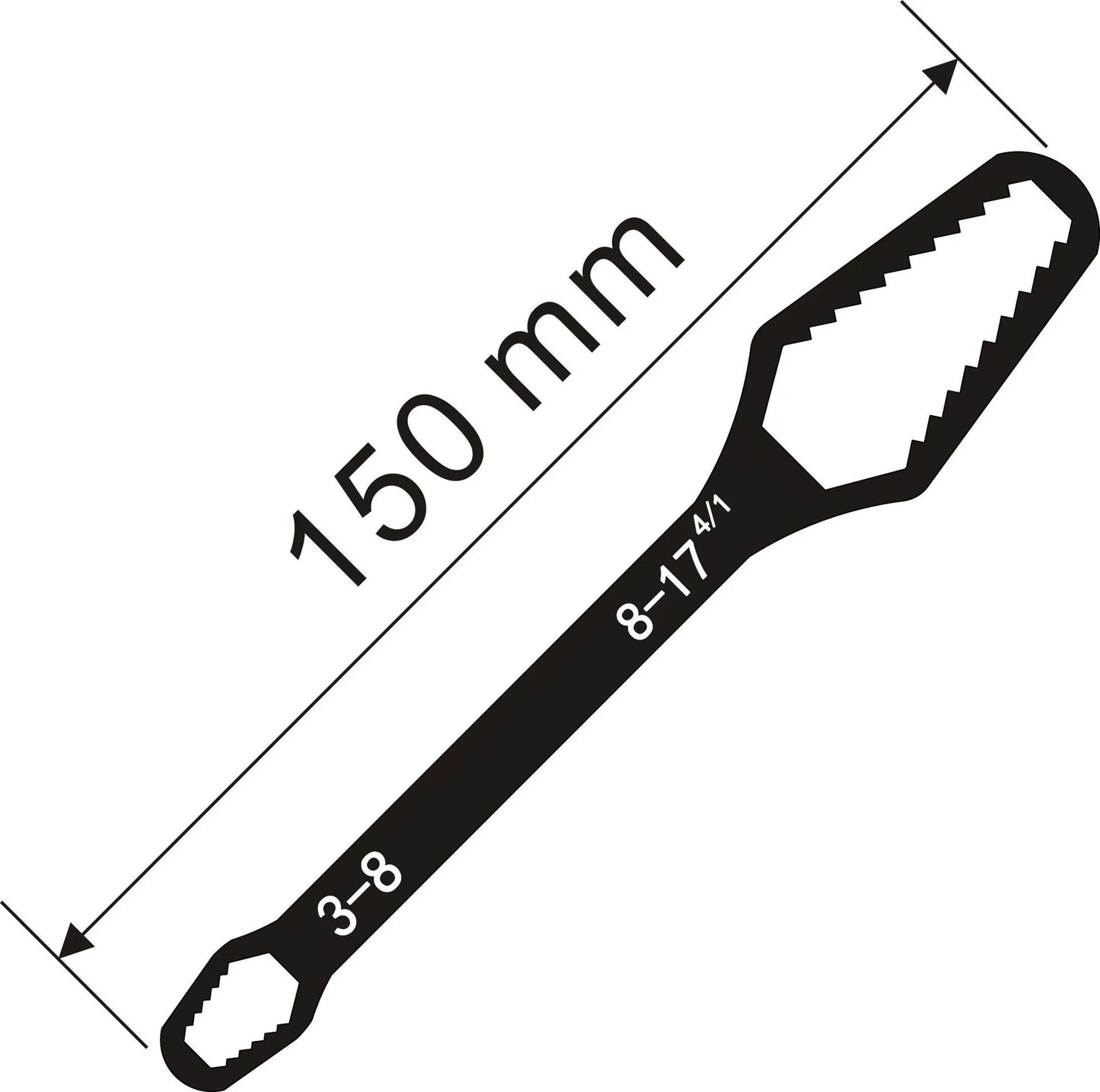 Universal Adjustable Torx Wrench 3 To 17mm 8