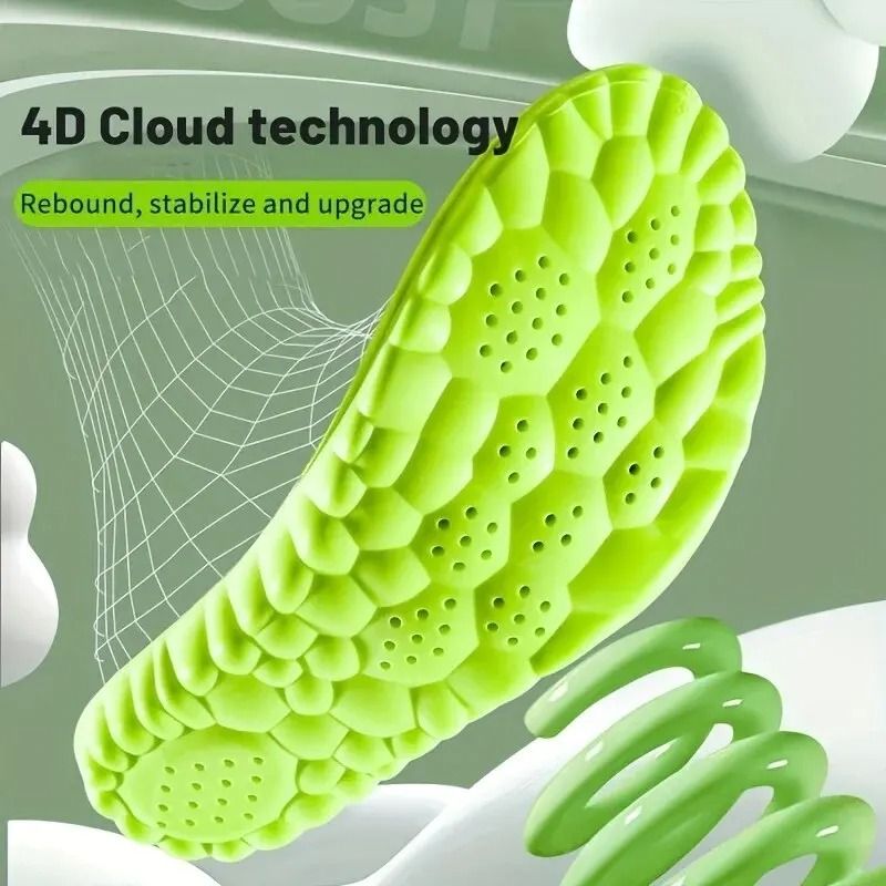 Shock Absorption Breathable Deodorizing Insoles With Arch Support 1