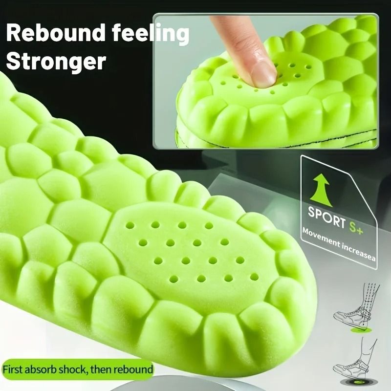 Shock Absorption Breathable Deodorizing Insoles With Arch Support 2