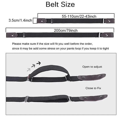 No Buckle Elastic Waist Belt For Men And Women 3
