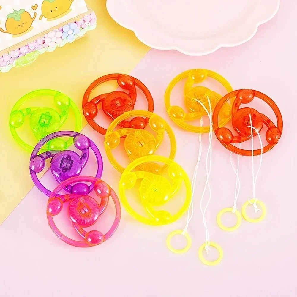 Hand Pulled LED Flywheel Toys For Kids 6 Pack 4
