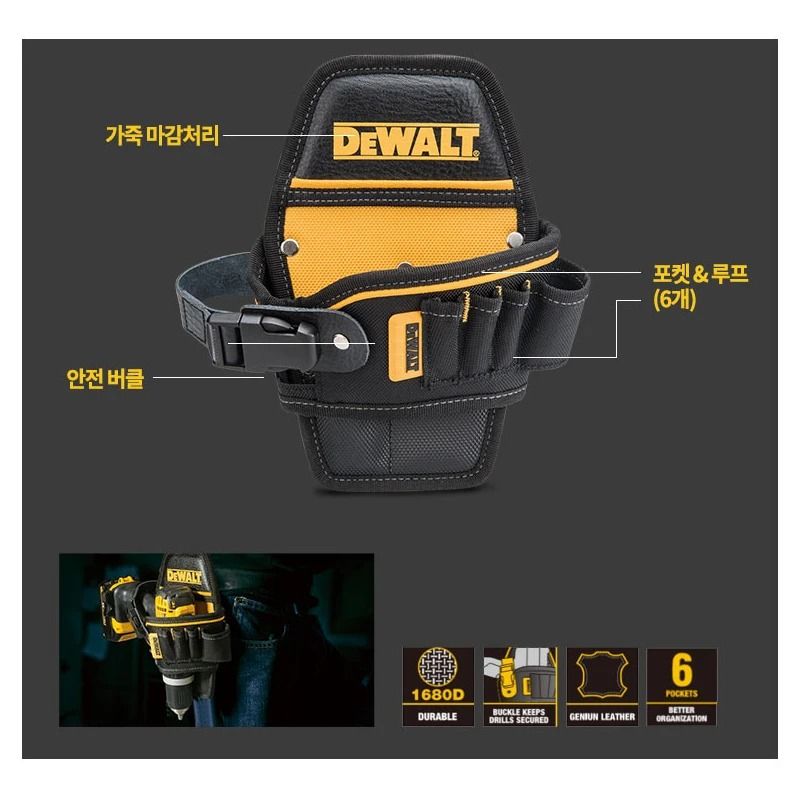 Compact Tool Waist Bag With 6 Pockets 2