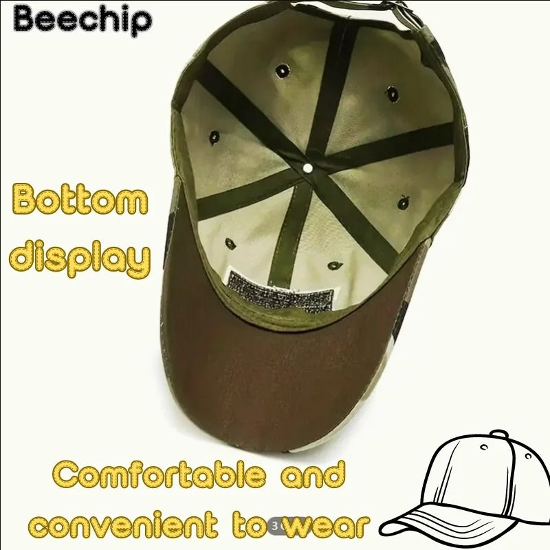 Mens Outdoor Sun Protection Camo Baseball Hat 1