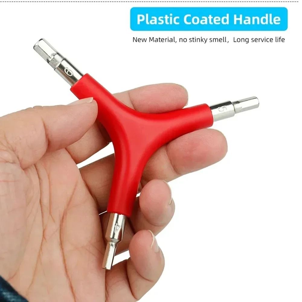 Mountain Bike Hex 3 Way Wrench Spanner 4mm 5mm 6mm Portable Cycling Repair Tool 2