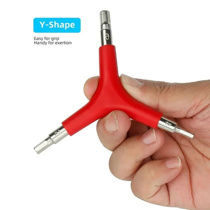 Mountain Bike Hex 3 Way Wrench Spanner 4mm 5mm 6mm Portable Cycling Repair Tool 4