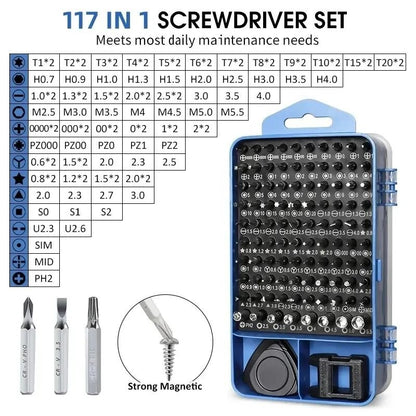 115117 In 1 Precision Screwdriver Set Magnetic Torx Hex Repair Tool Kit 1