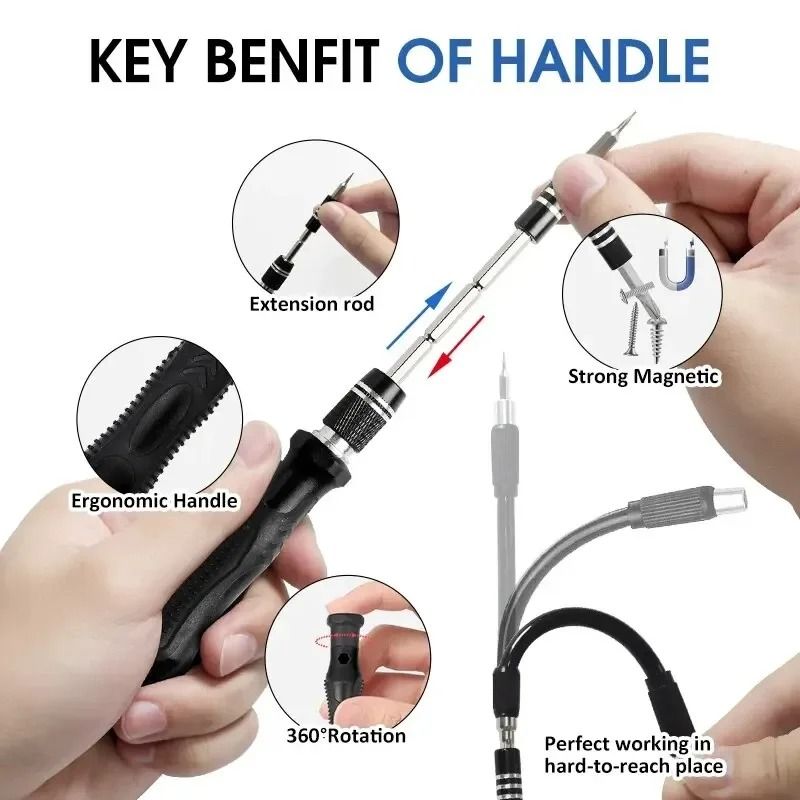115117 In 1 Precision Screwdriver Set Magnetic Torx Hex Repair Tool Kit 2