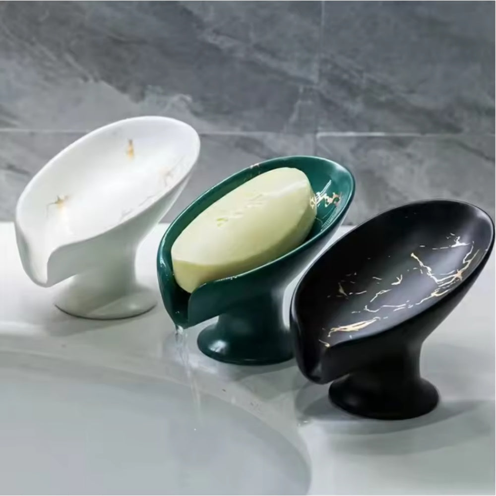 Soap Holder Bathroom, Ceramic Leay Shower, Shape Box Water Guide Hole, Storage Plate