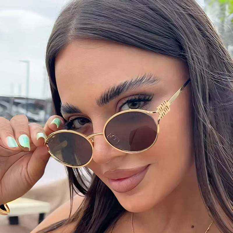 Designer Metal Womens Prescription Fashion Sunglasses Brand Mens Sunglasses UV Protection Optical F 4