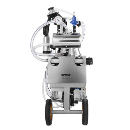 Automatic Pulsation Vacuum Milker Electric Cow Milking Machine Stainless Steel Bucket Portable Milk 7
