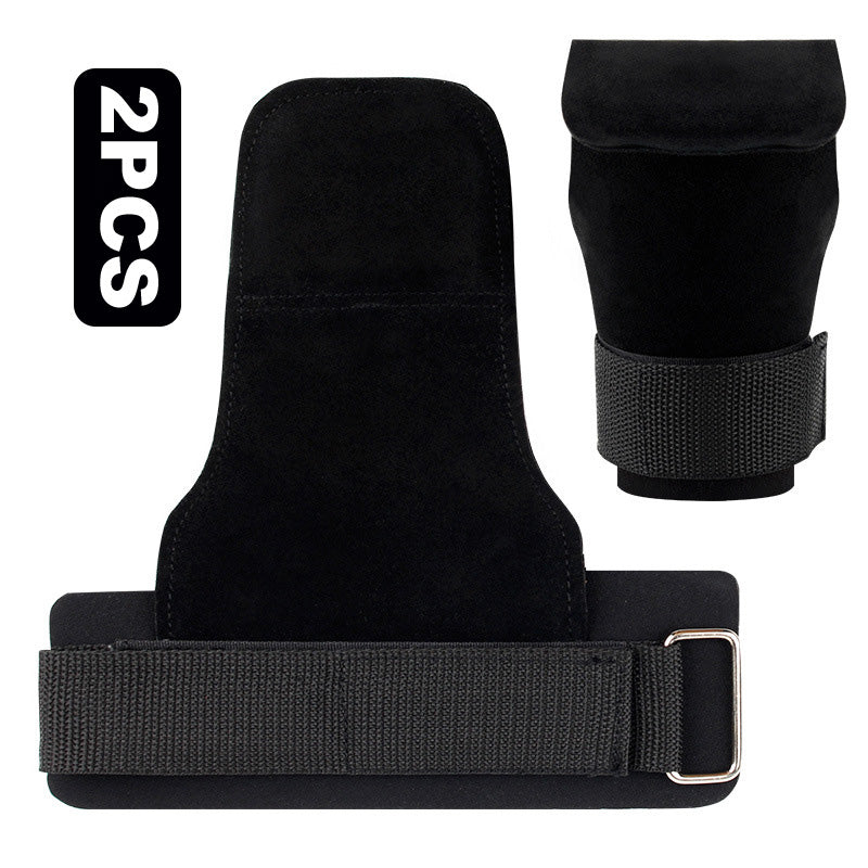 Workout Fitness Palm Training Guards, Cowhide Gym Gloves, Lifting Pull-up Deadlift, Power Booster Belt, Anti-Skid Weight