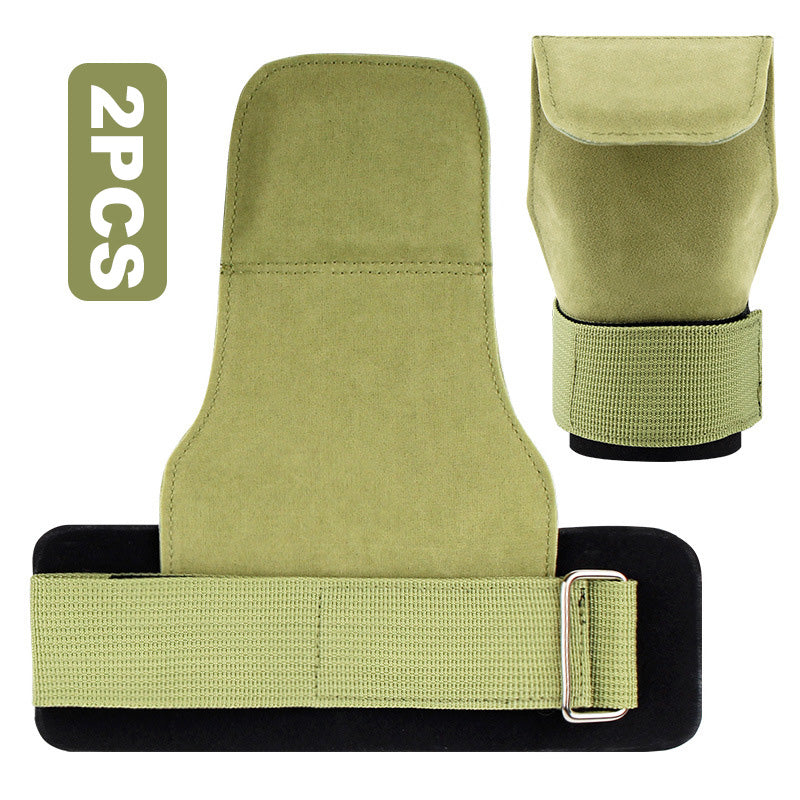 Workout Fitness Palm Training Guards, Cowhide Gym Gloves, Lifting Pull-up Deadlift, Power Booster Belt, Anti-Skid Weight