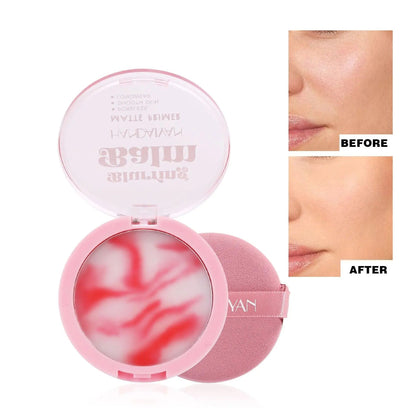 Loose Face Powder with Puff Oil Control Matte Waterproof Finish