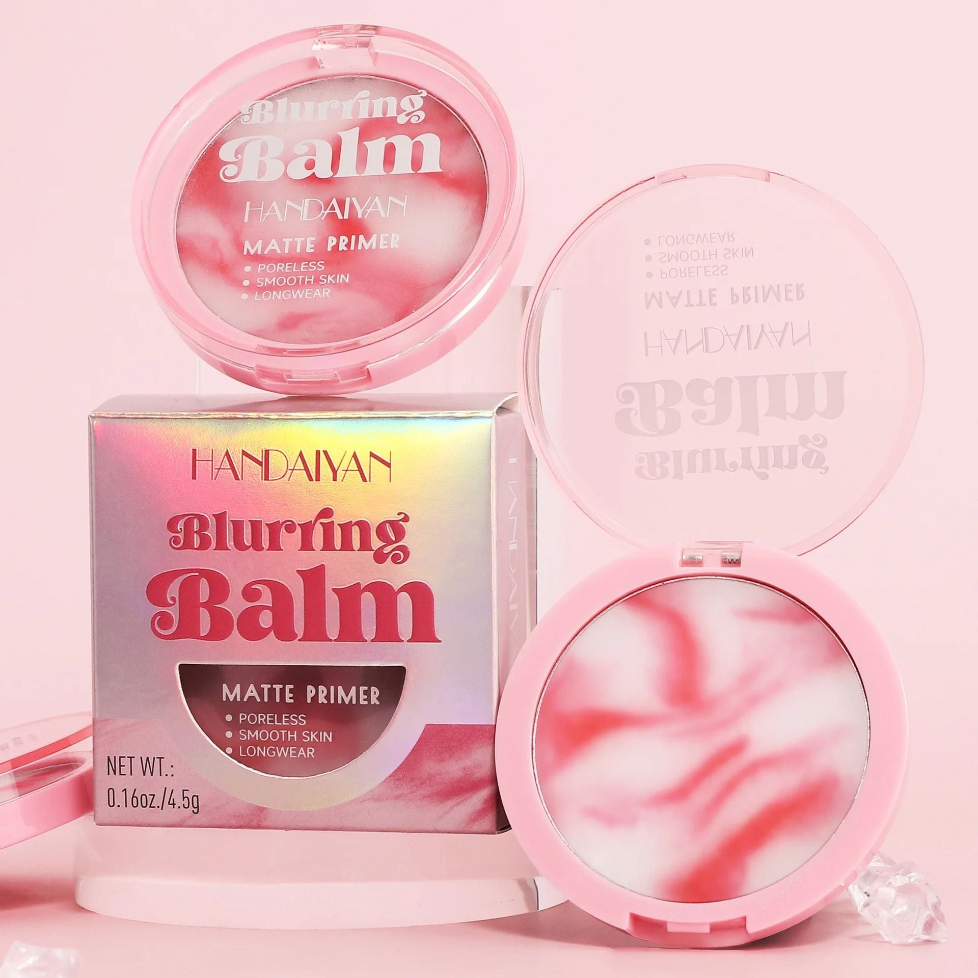Loose Face Powder With Puff Oil Control Matte Waterproof Finish 2