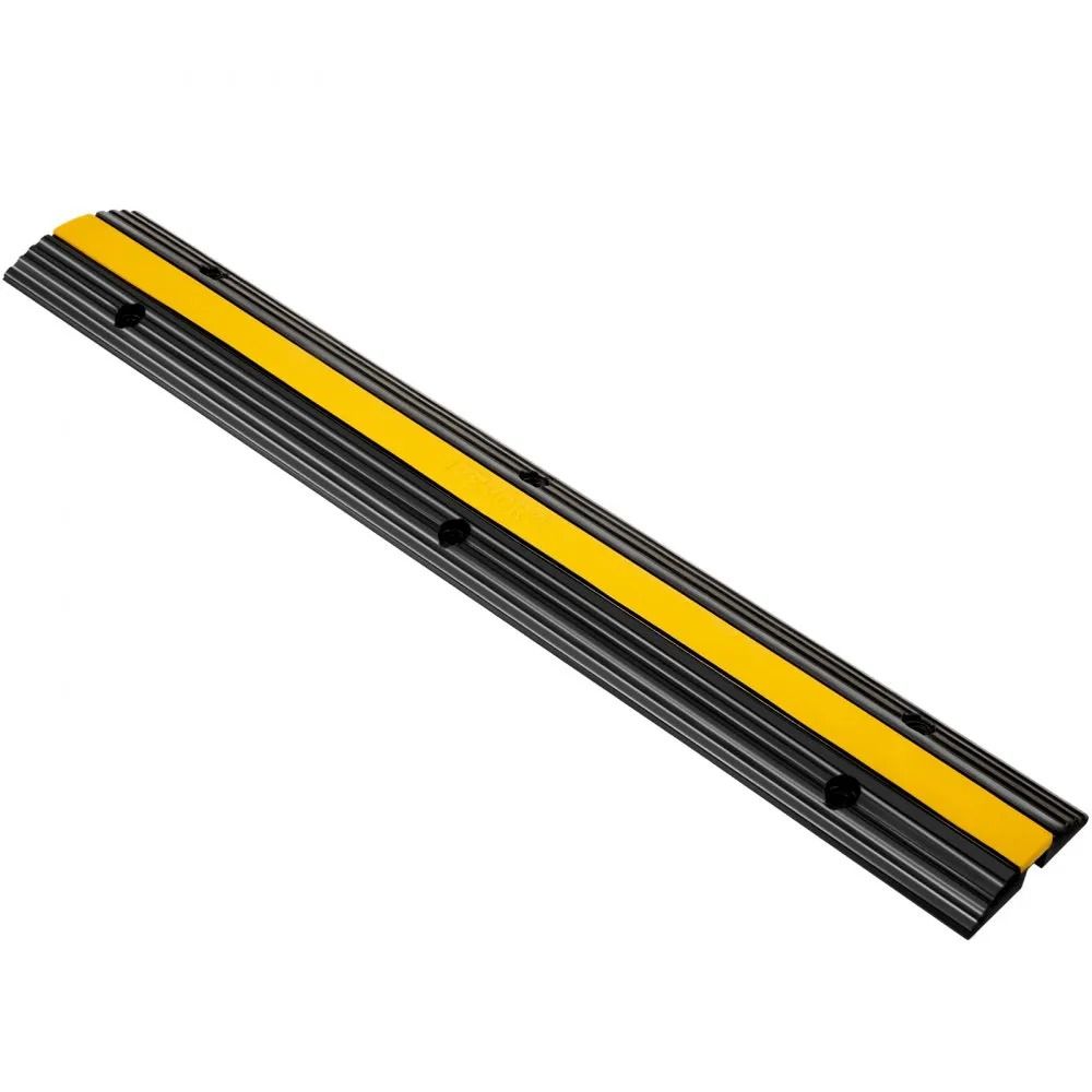 Heavy Duty Cable Protector Ramps Channel Rubber Cord Cover Speed Bump Driveway Hose Cable Ramp Prot 5