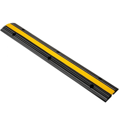 Heavy Duty Cable Protector Ramps Channel Rubber Cord Cover Speed Bump Driveway Hose Cable Ramp Prot 5