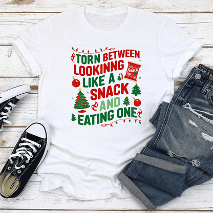 Torn Between Looking Like A Snack Tee 2