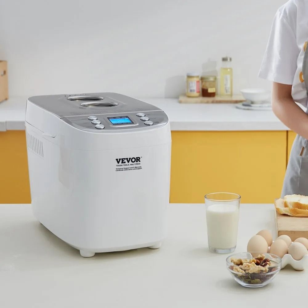 Bread Maker Dough Machine Digital Programmable Whole Wheat Bread Making Nonstick Ceramic Pan Automa 7