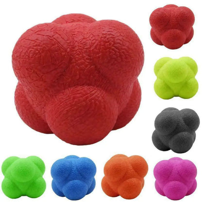 Speed Agility Reaction Ball, Hexagonal Fitness Ball, Reflex Skills Training, Unpredictable Ball, Outdoor Fun Toys