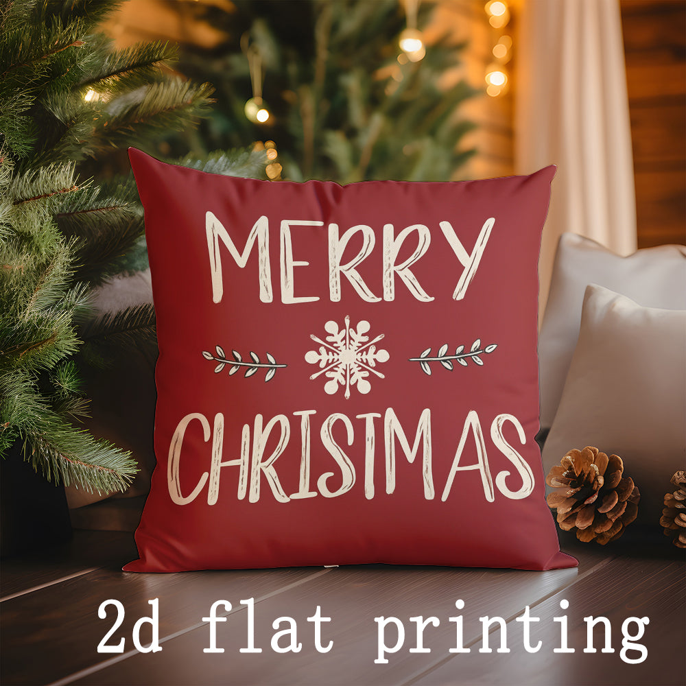 Merry Christmas Home Sweet Home Pillow Cover Home Decor Cushion Suitable For Sofa Bedroom Car 3