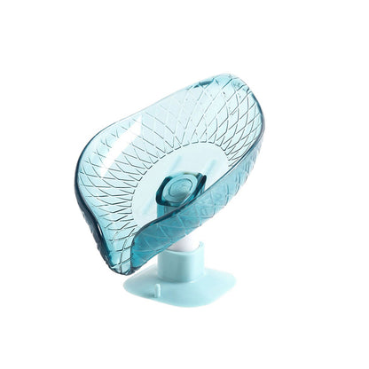 Self Draining Soap Tray Leaf Design Bathroom Box Suction Cup Decorative Plastic Bathroom Storage Or 5