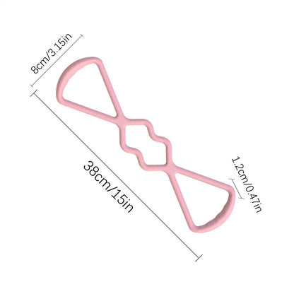 Back Shaping Elastic Band Resistance Bands 8Shaped Stretcher Open Shoulder Stretching Band For Fitn 5