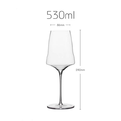 Luxury Superior Quality Crystal Wine Glass, Extremely Thin Handmade Flawless Champagne Cup