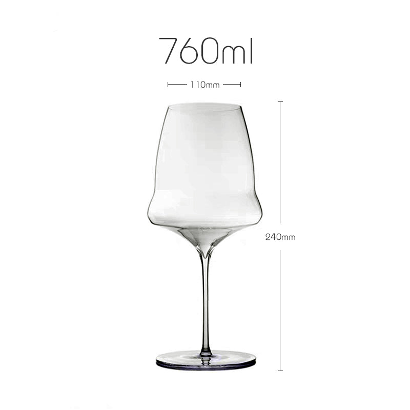Luxury Superior Quality Crystal Wine Glass, Extremely Thin Handmade Flawless Champagne Cup